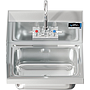 COMAL 14 x 10 x 5 HANDSINK WITH WALL FAUCET END SPLASH LEFT