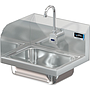 COMAL 14 X 10 X 5 HANDSINK WITH WALL ELECTRONIC FAUCET END SPLASH LEFT